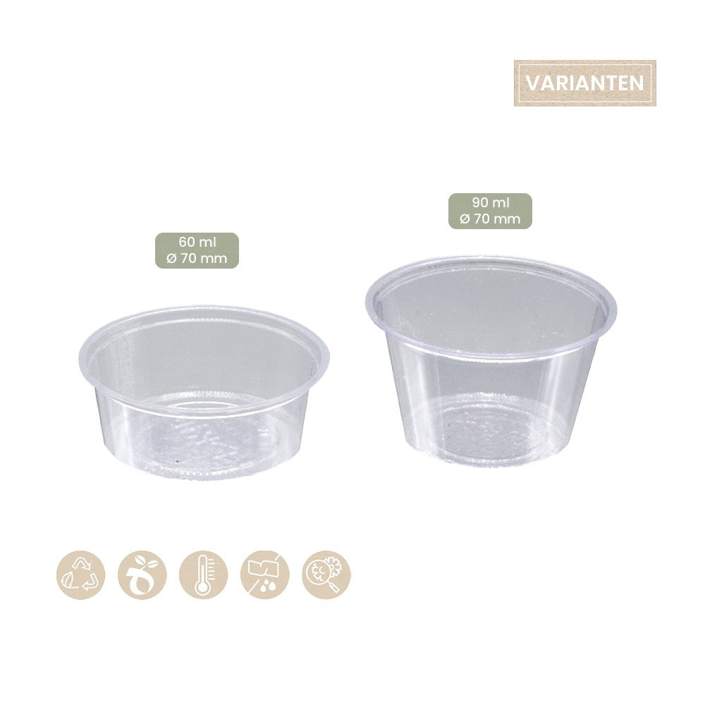 BIO Dressingbecher - Saucenbecher (PLA) - ab 2.000 Stk.