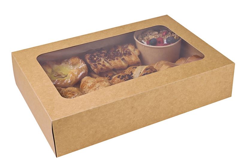 BIO cover without window - Catering plate base medium (paper) - from 25 pieces.