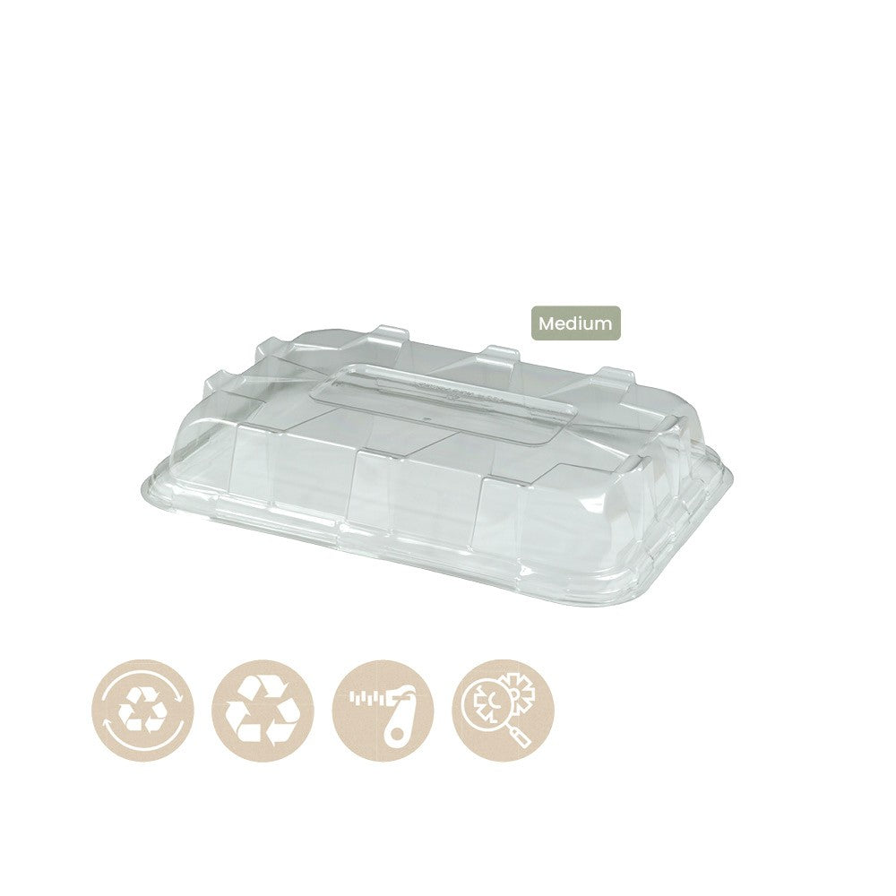 rPET - Haube für rechteckige Catering - Platte Medium - ab 50 Stk.