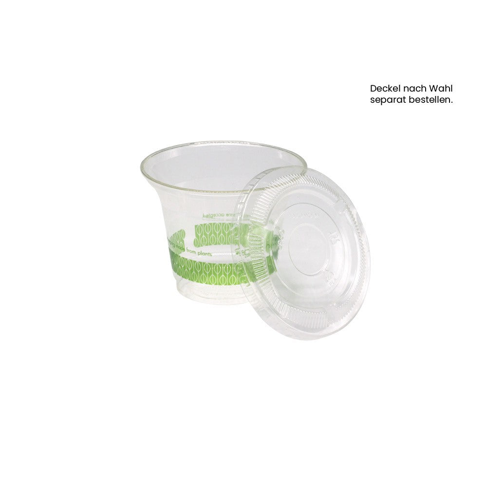 BIO Getränkebecher - Dessertbecher 256ml Ø 96mm (PLA) - ab 1.000 Stk.