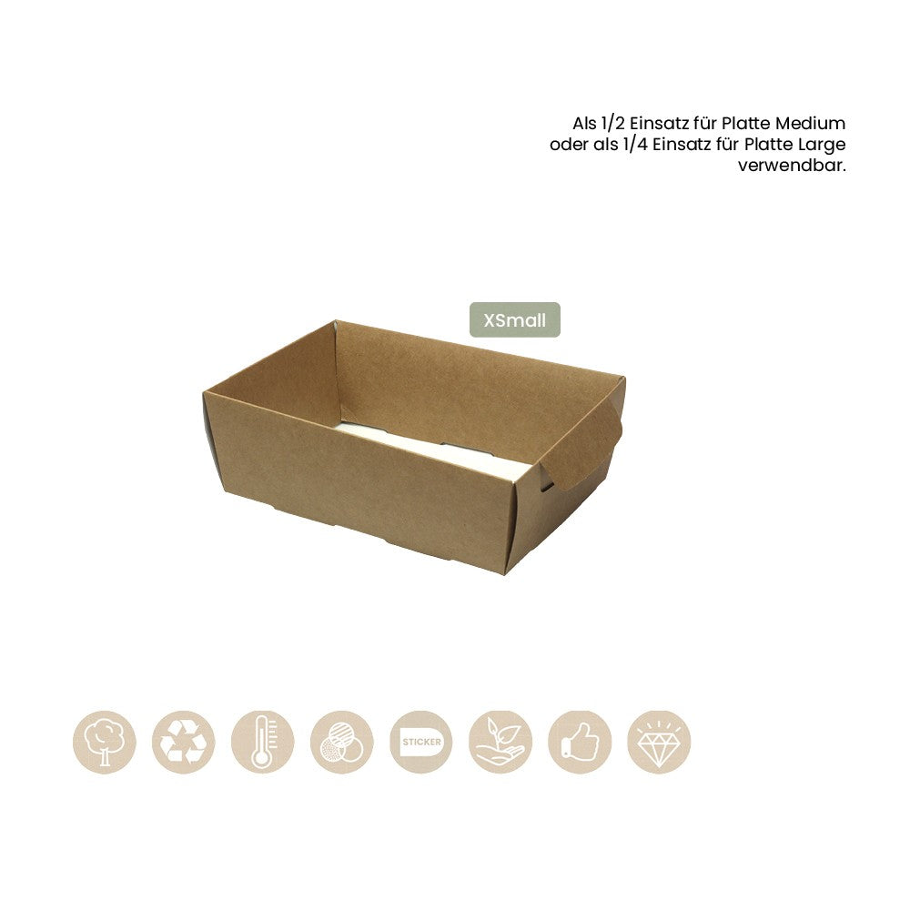 BIO Einsatz XSmall für BIO Catering Plattenboden - Medium / Large - ab 50 Stk.