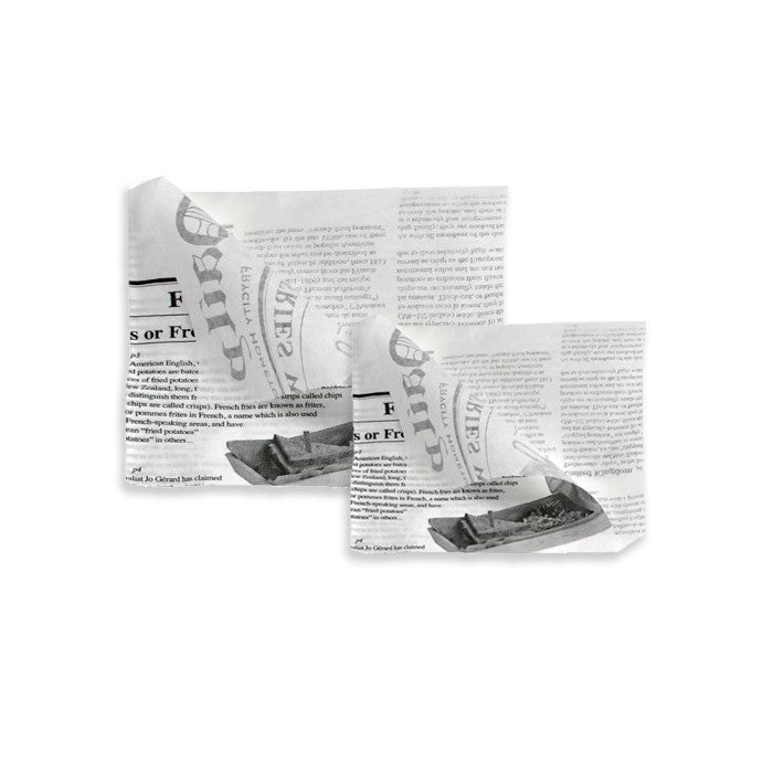 Papiertüte 2seitig geöffnet - Newspaper - ab 1.000 Stk.