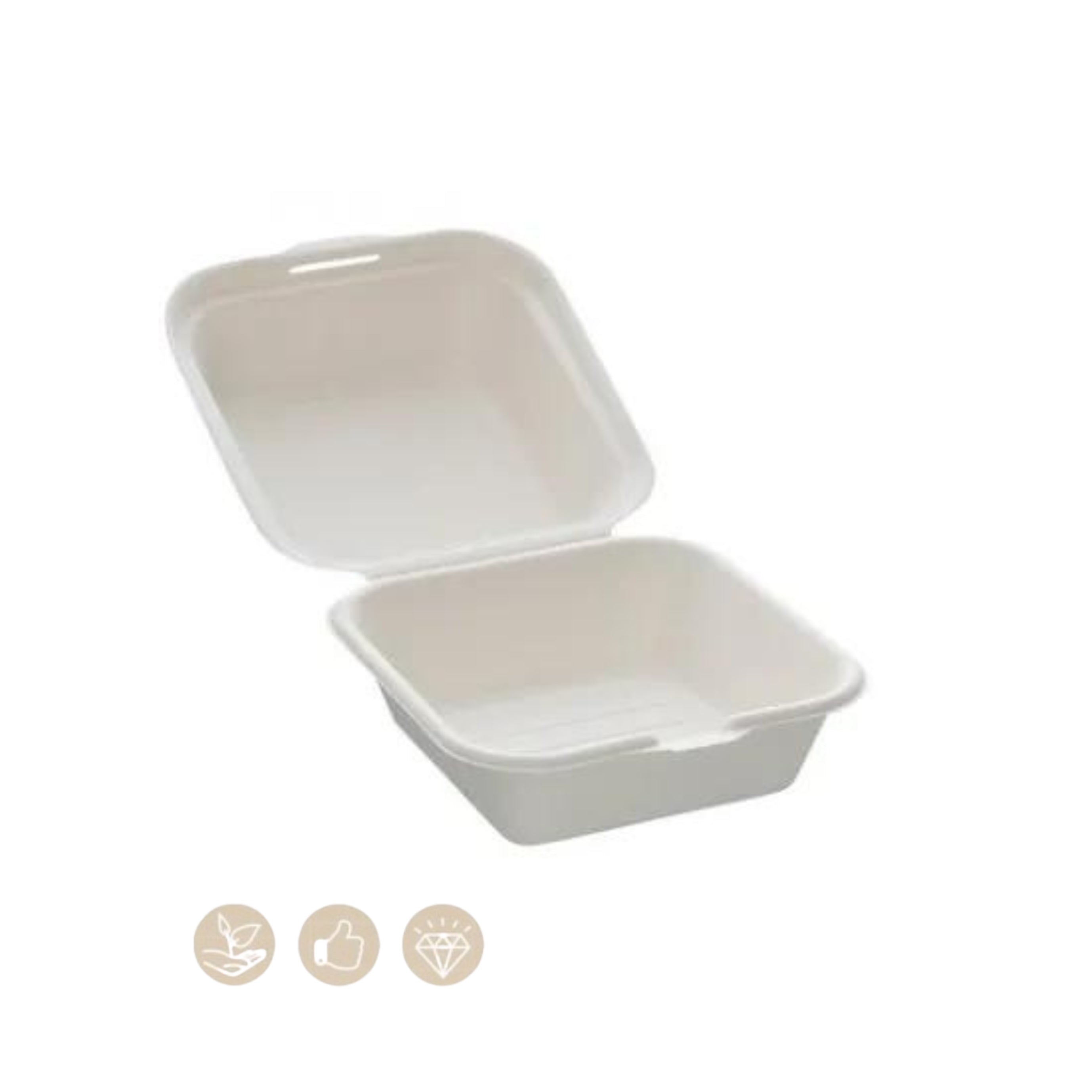 Burgerbox mit Klappdeckel (PULP) - 600 Stk.
