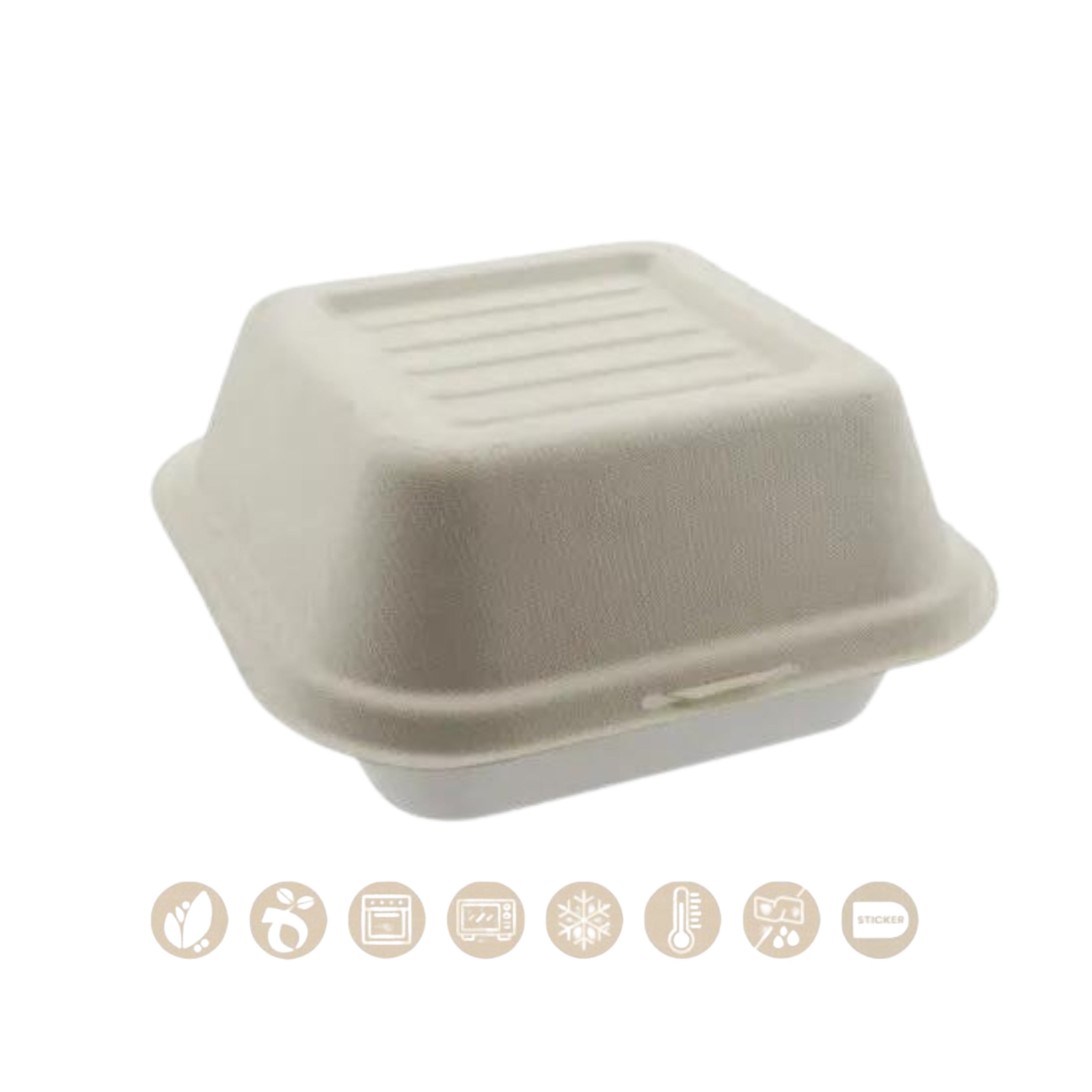 Burgerbox mit Klappdeckel (PULP) - 600 Stk.