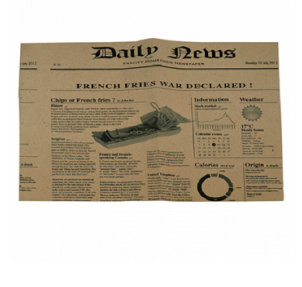 Papierzuschnitt - Einpackpapier "News"