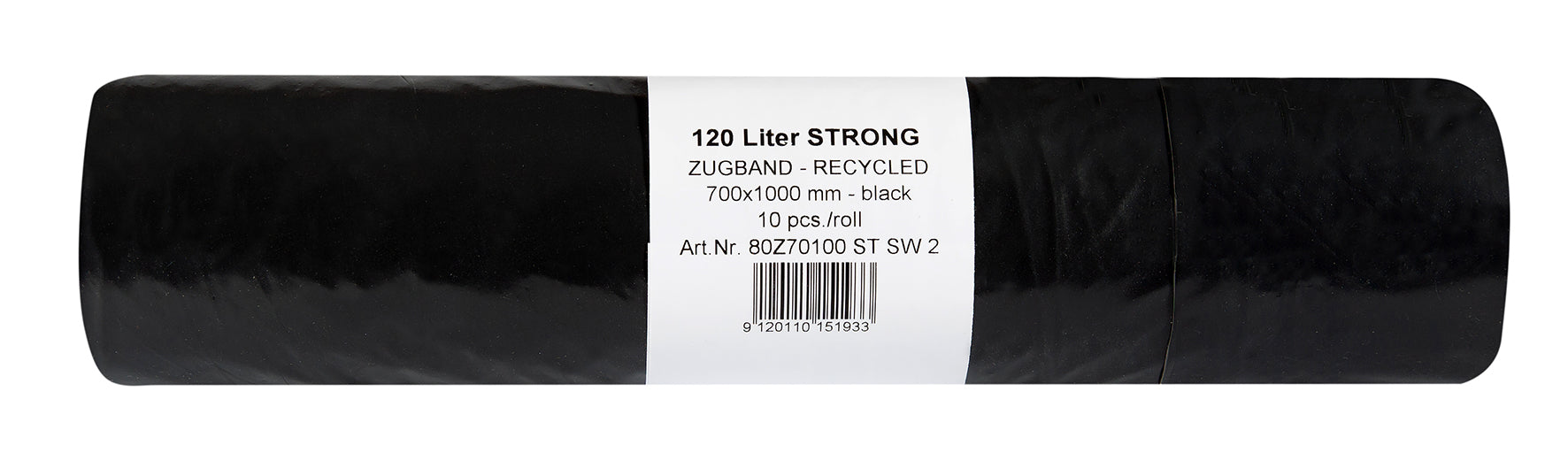 Müllsack 120 Liter Zugband STRONG