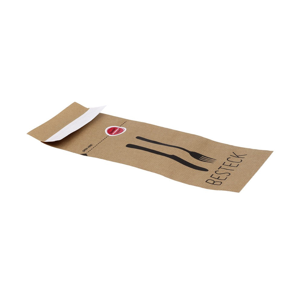 BIO Bestecktasche perforiert (Papier) - ab 2.000 Stk.