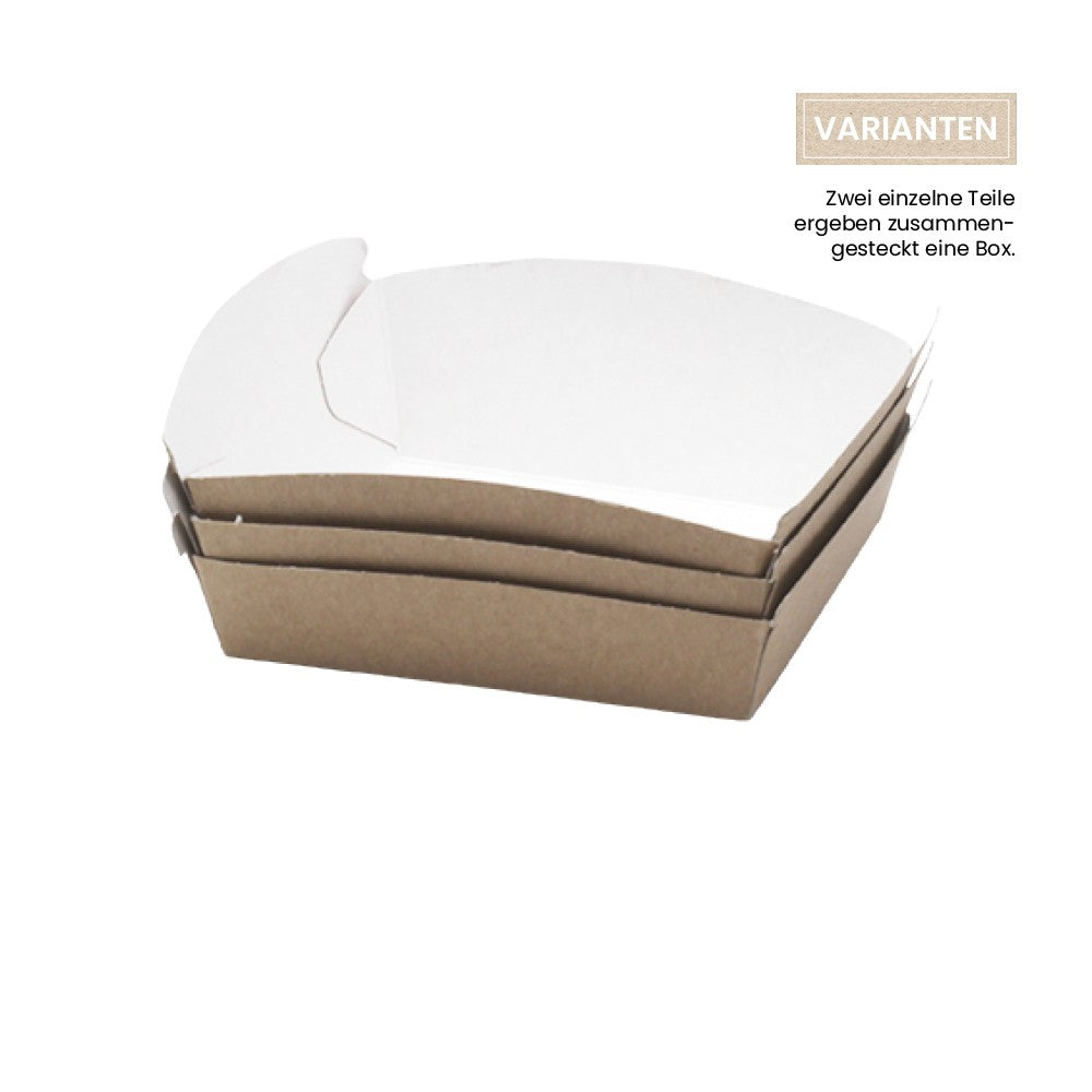 BIO Burgerbox - Foodtray offen (Papier) - ab 500 Stk.