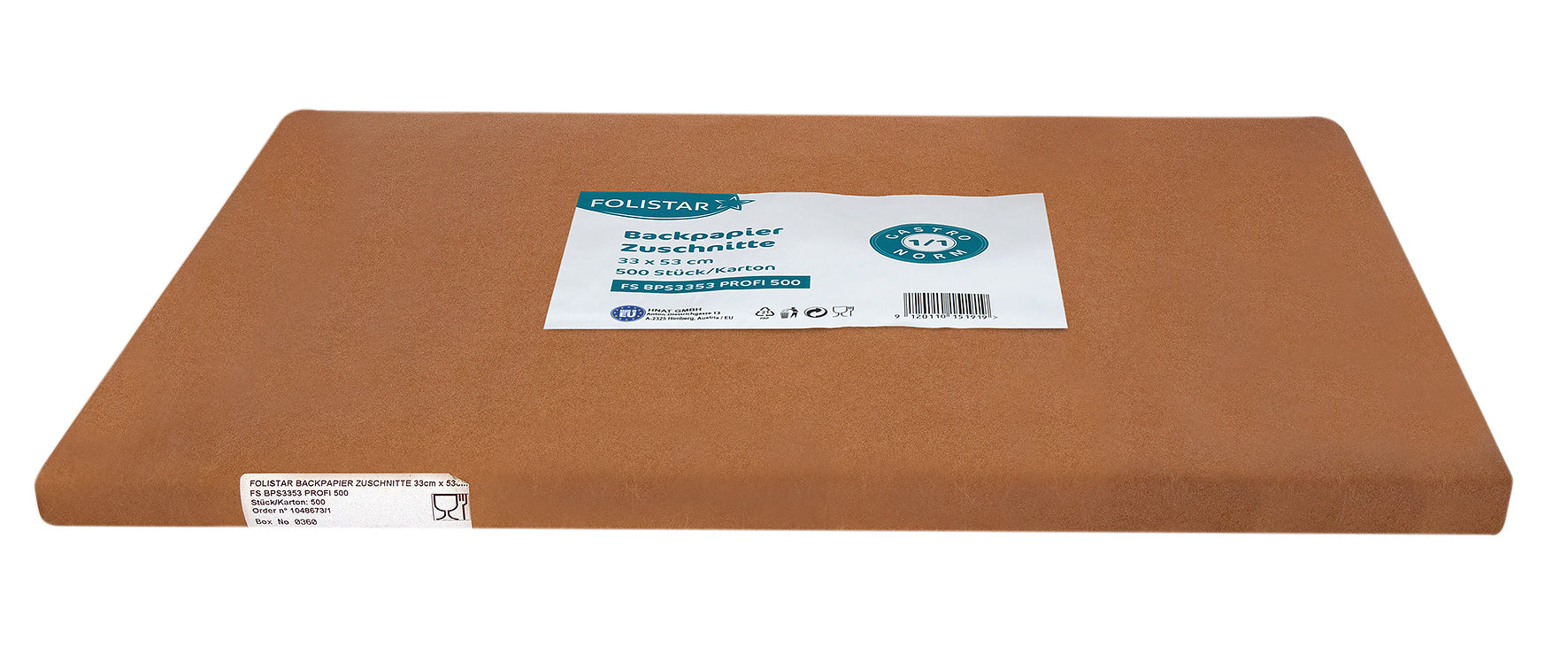 Backpapier Zuschnitte 33cm x 53cm für GN 1/1