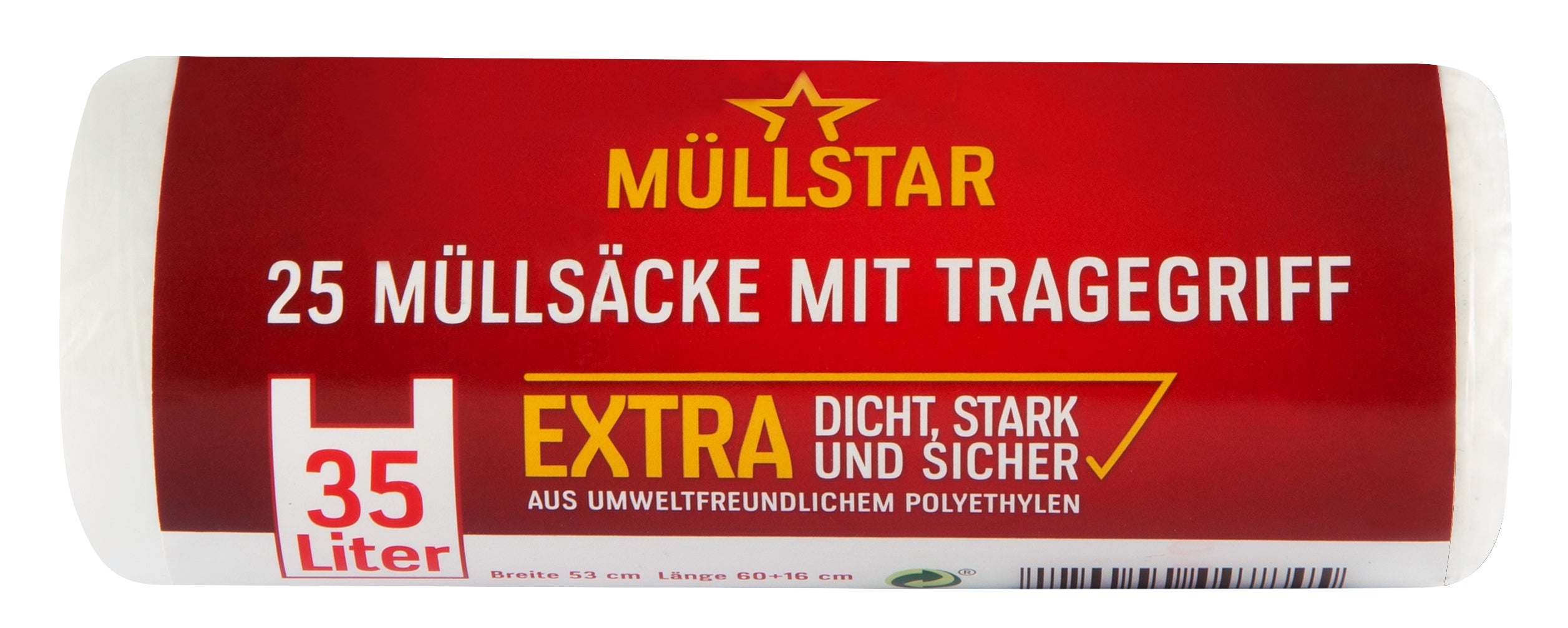 Müllsäcke Griff 35l 25Stk weiss